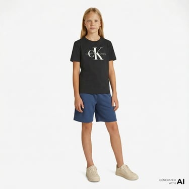  Calvin Klein Çocuk Siyah T-Shirt