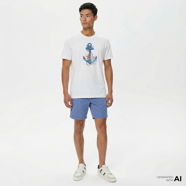  Nautica Erkek Mavi Bermuda