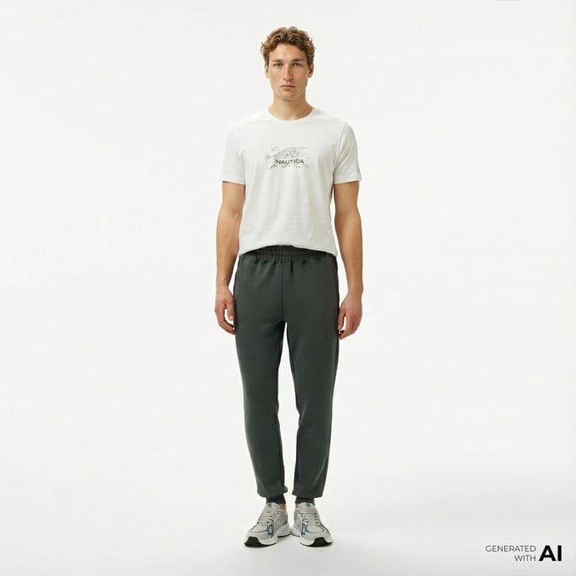  Nautica Erkek Yeşil Regular Fit Eşofman Altı