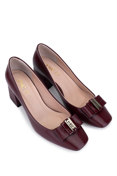  Tamer Tanca Kadın Vegan Bordo Abiye Ayakkabı