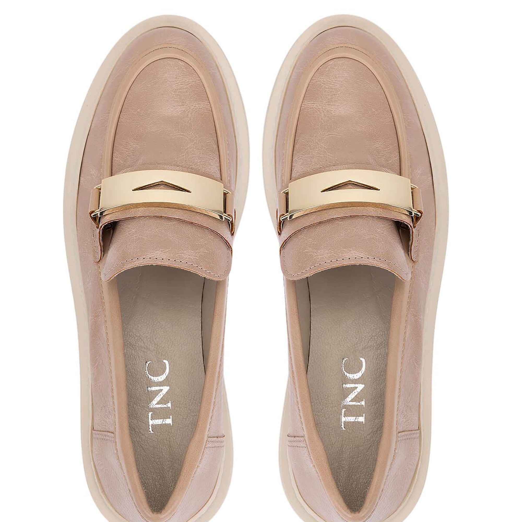 Tamer Tanca Kadın Vegan Nude Loafer Ayakkabı