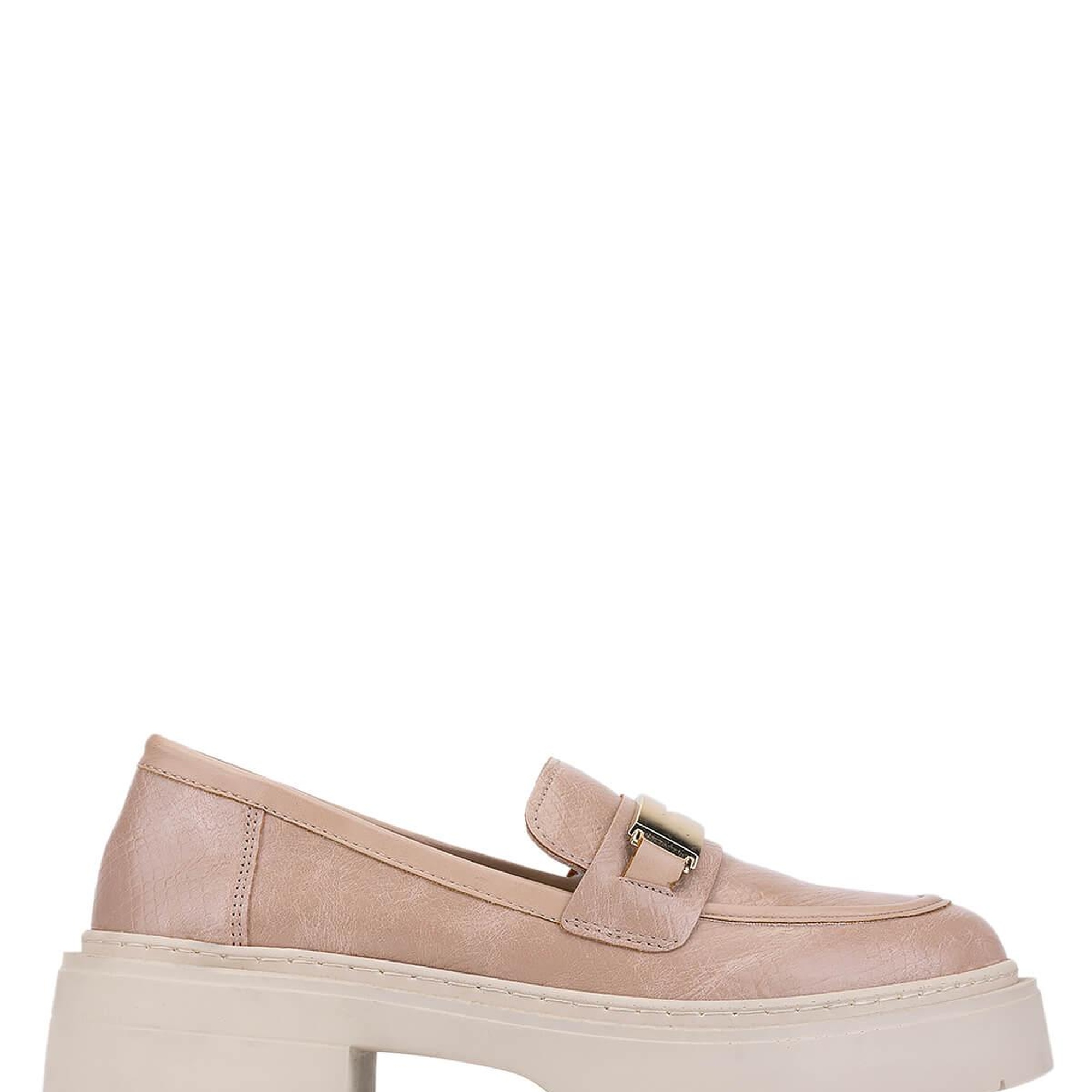 Tamer Tanca Kadın Vegan Nude Loafer Ayakkabı