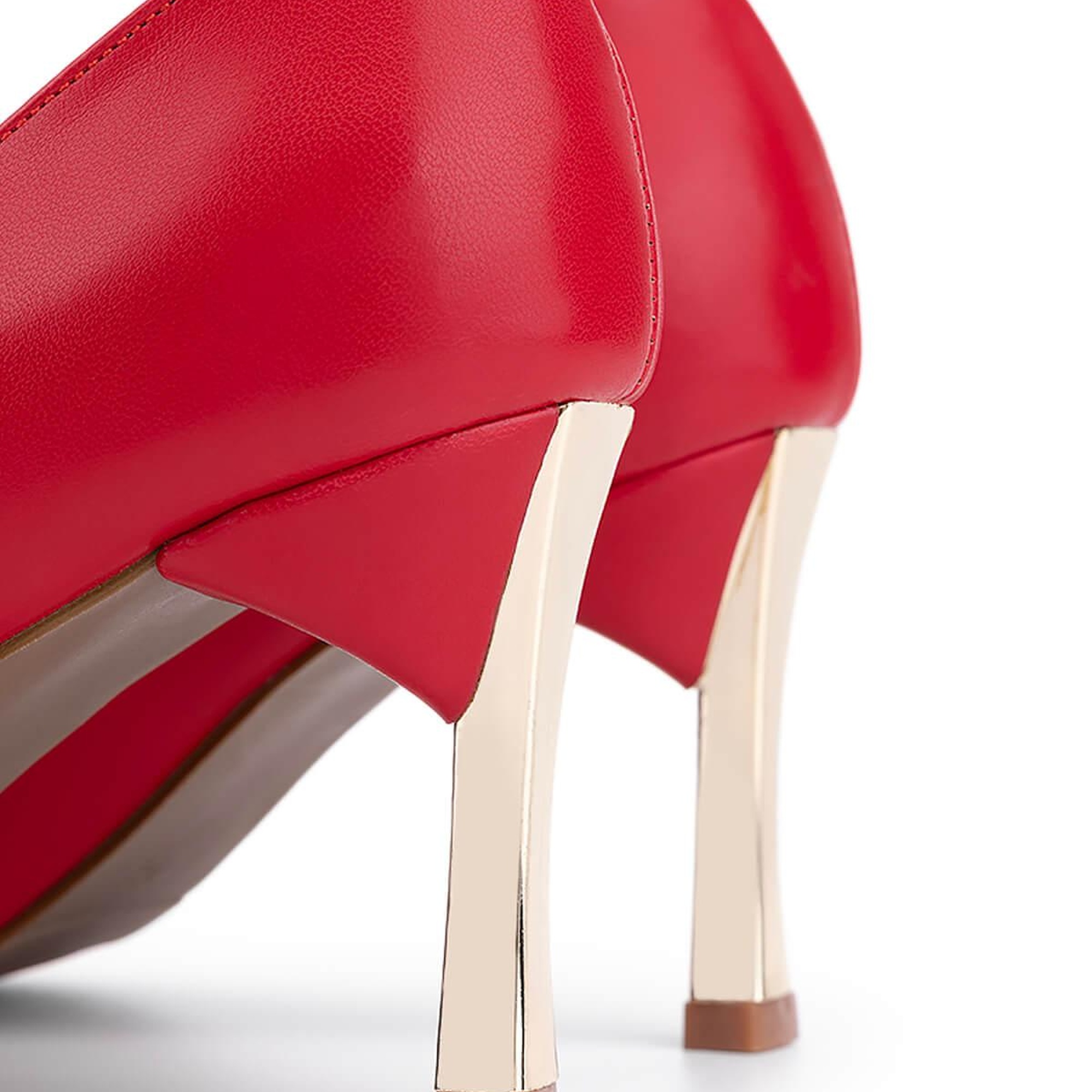 Tamer Tanca Kadın Vegan Kırmızı Stiletto Ayakkabı