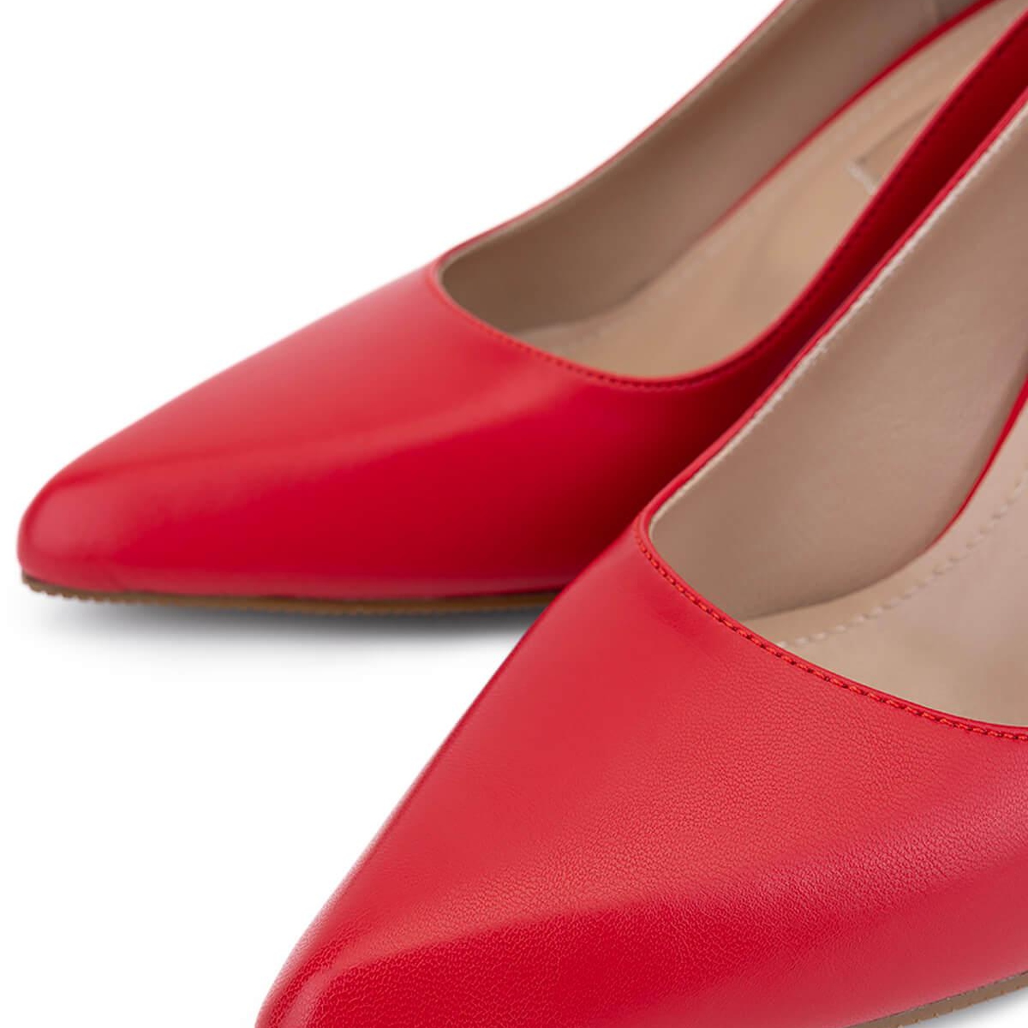 Tamer Tanca Kadın Vegan Kırmızı Stiletto Ayakkabı