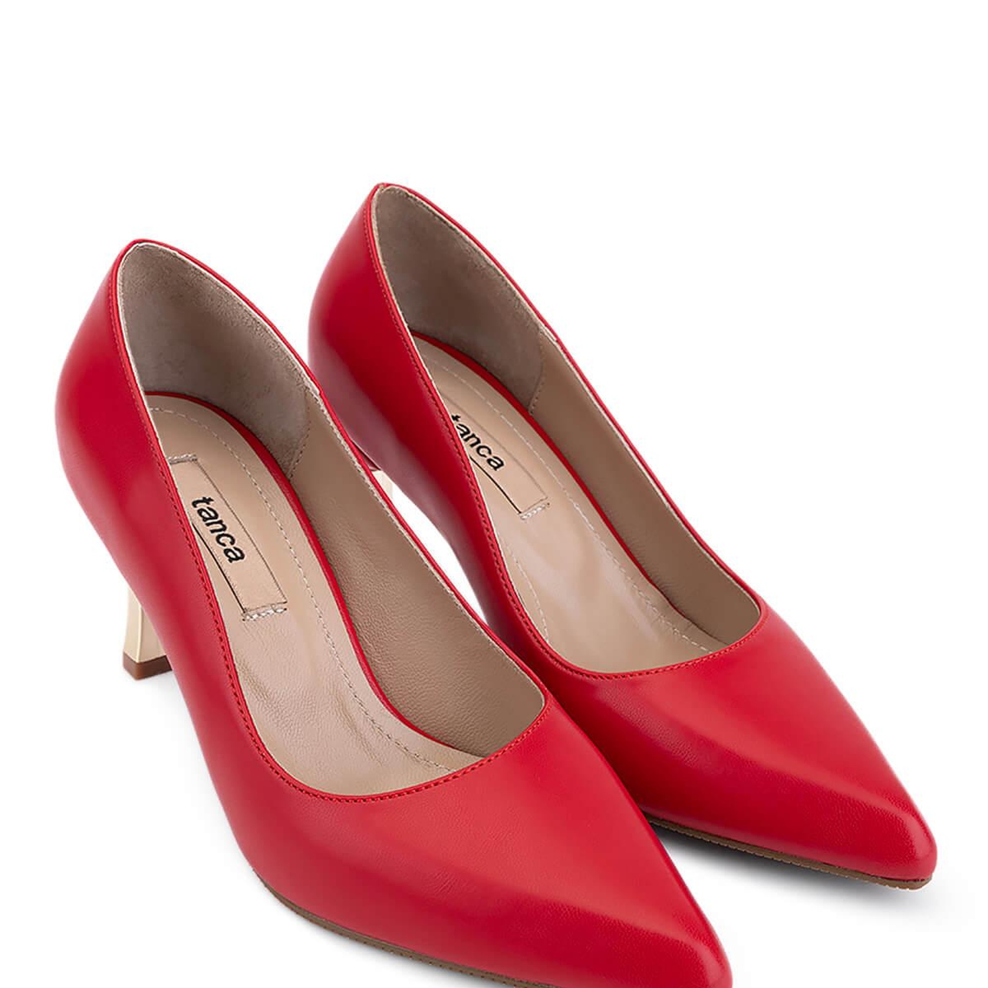 Tamer Tanca Kadın Vegan Kırmızı Stiletto Ayakkabı