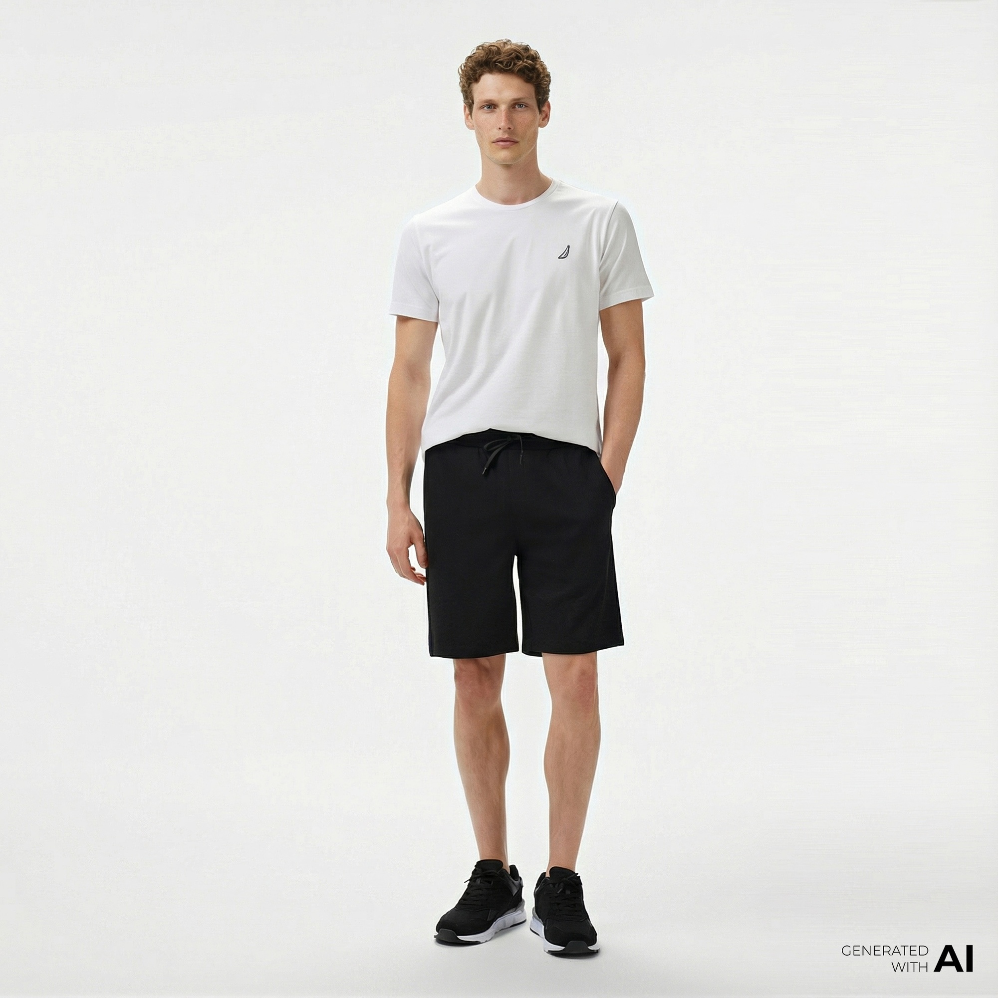 Nautica Erkek Siyah Regular Fit Şort