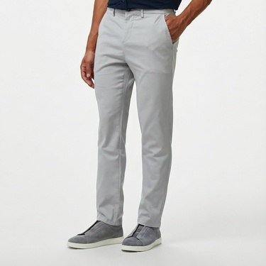  Nautica Erkek Gri Slim Fit Pantolon