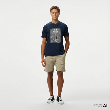  Nautica Erkek Bej Regular Fit Şort