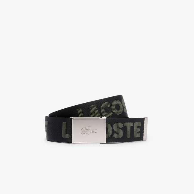  Lacoste Casual Erkek Siyah Kemer