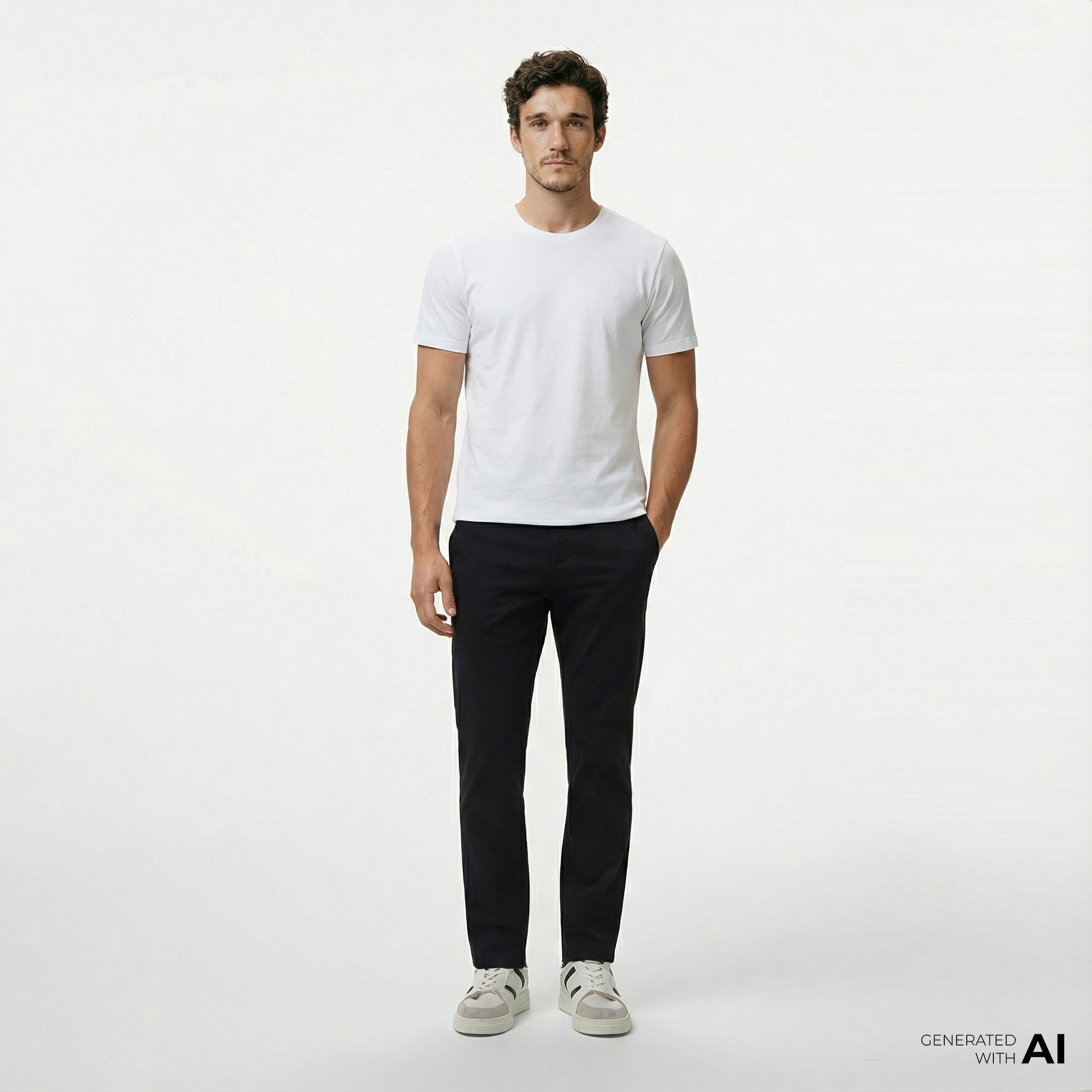  Nautica Erkek Siyah Slim Fit Pantolon