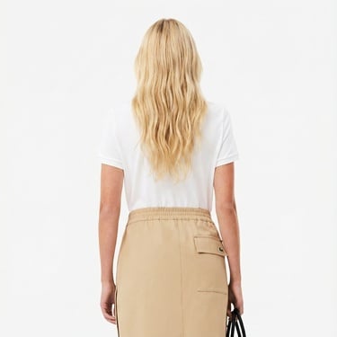  Lacoste Kadın Regular Fit Beyaz Polo