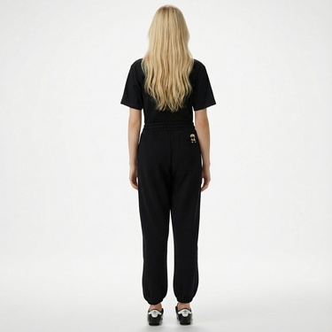  Karl Lagerfeld Kadın Siyah Eşofman Altı