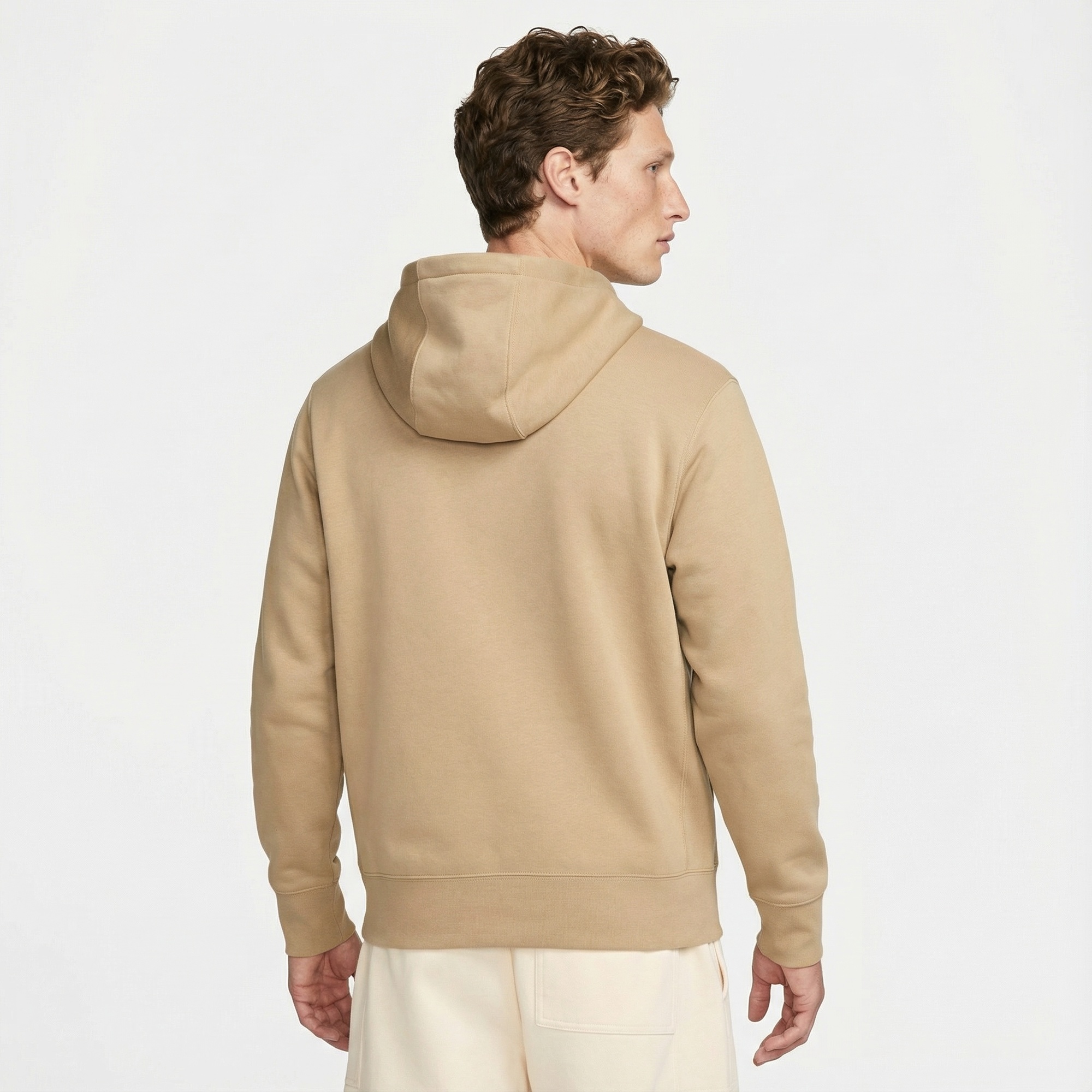 Nike Club Erkek Bej Hoodie