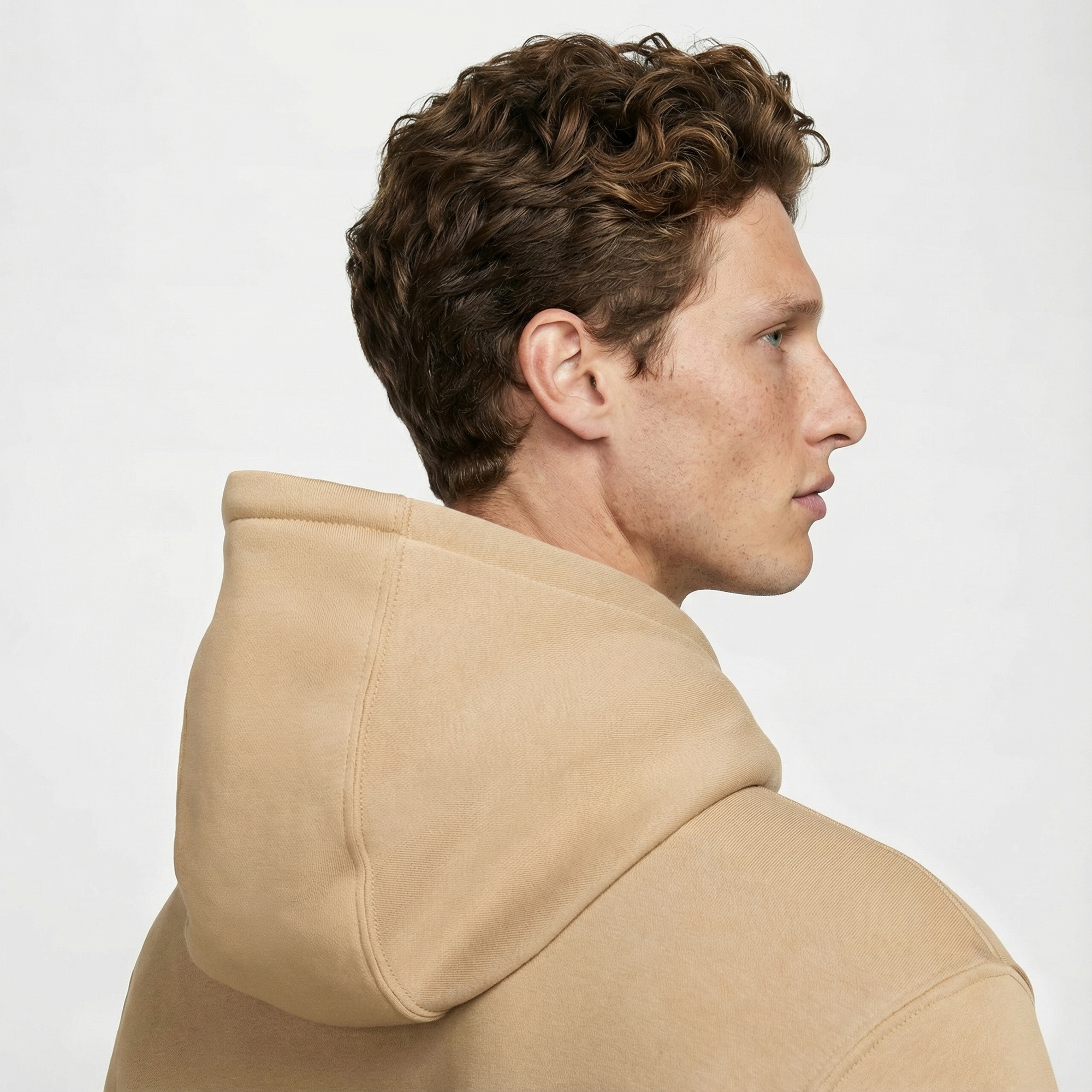 Nike Club Erkek Bej Hoodie