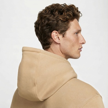  Nike Club Erkek Bej Hoodie