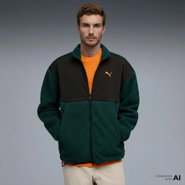  Puma TECH Soft Tech  Erkek Yeşil Ceket