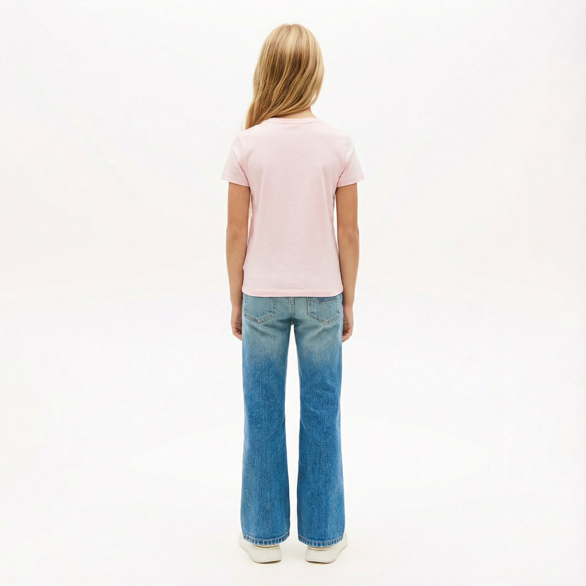  Tommy Hilfiger Script Çocuk Pembe T-Shirt