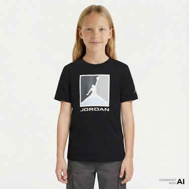  Jordan Essential 3.0 Çocuk Siyah T-Shirt