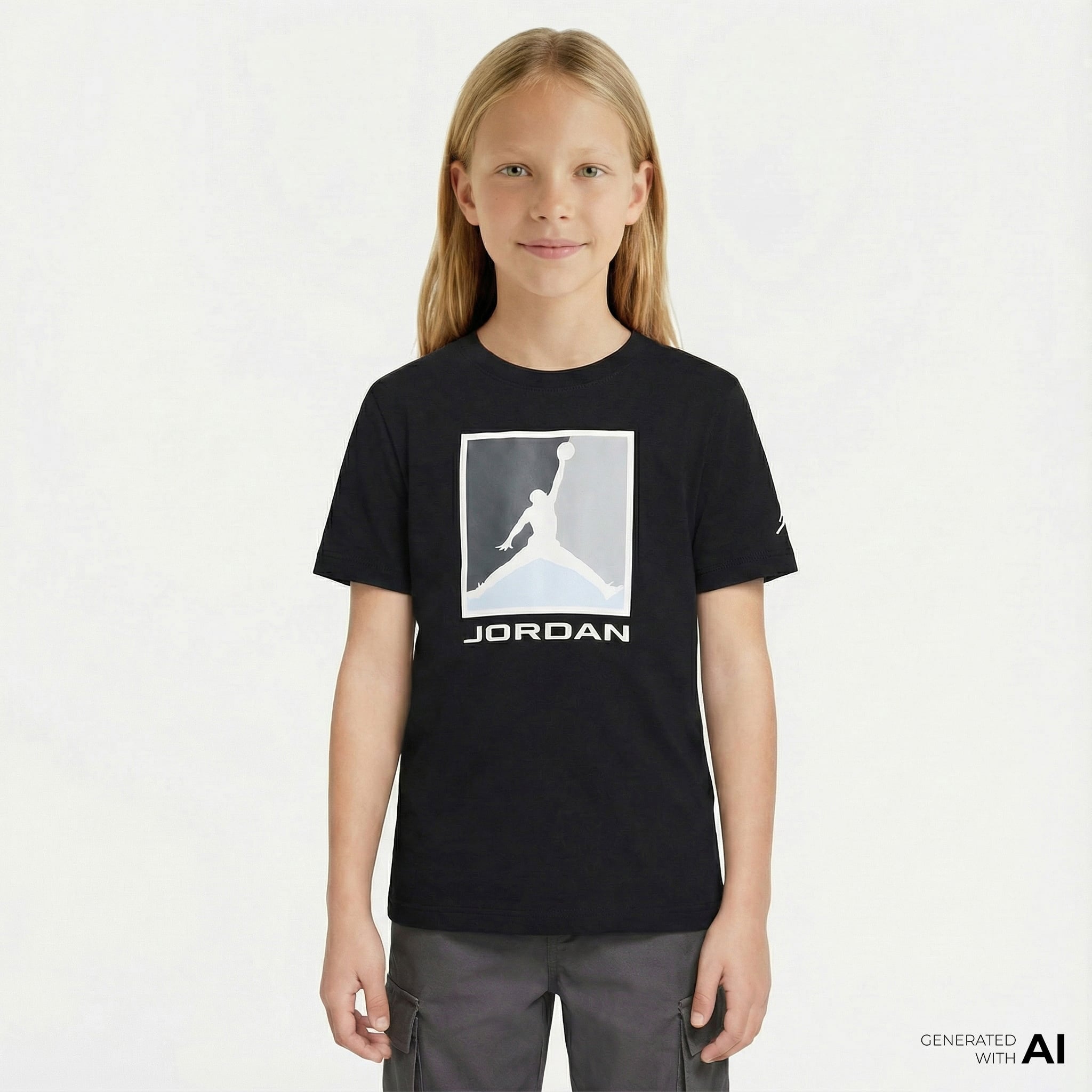  Jordan Essential 3.0 Çocuk Siyah T-Shirt