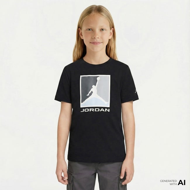  Jordan Essential 3.0 Çocuk Siyah T-Shirt