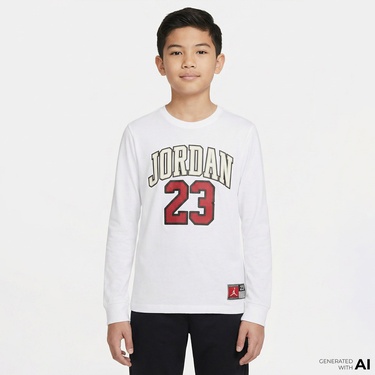  Jordan Practice Flight Çocuk Beyaz Sweatshirt