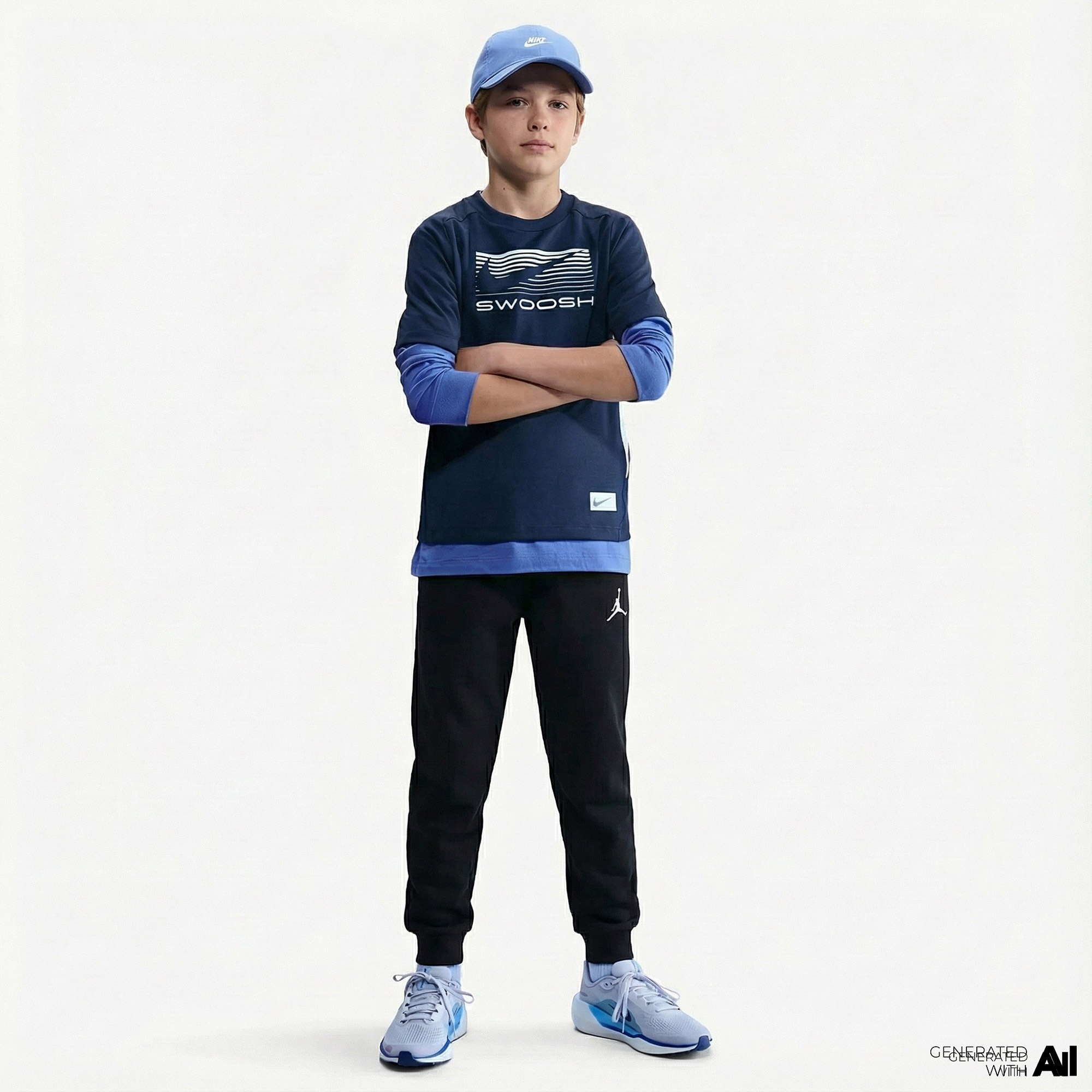 Jordan Brooklyn Çocuk Siyah Eşofman Altı