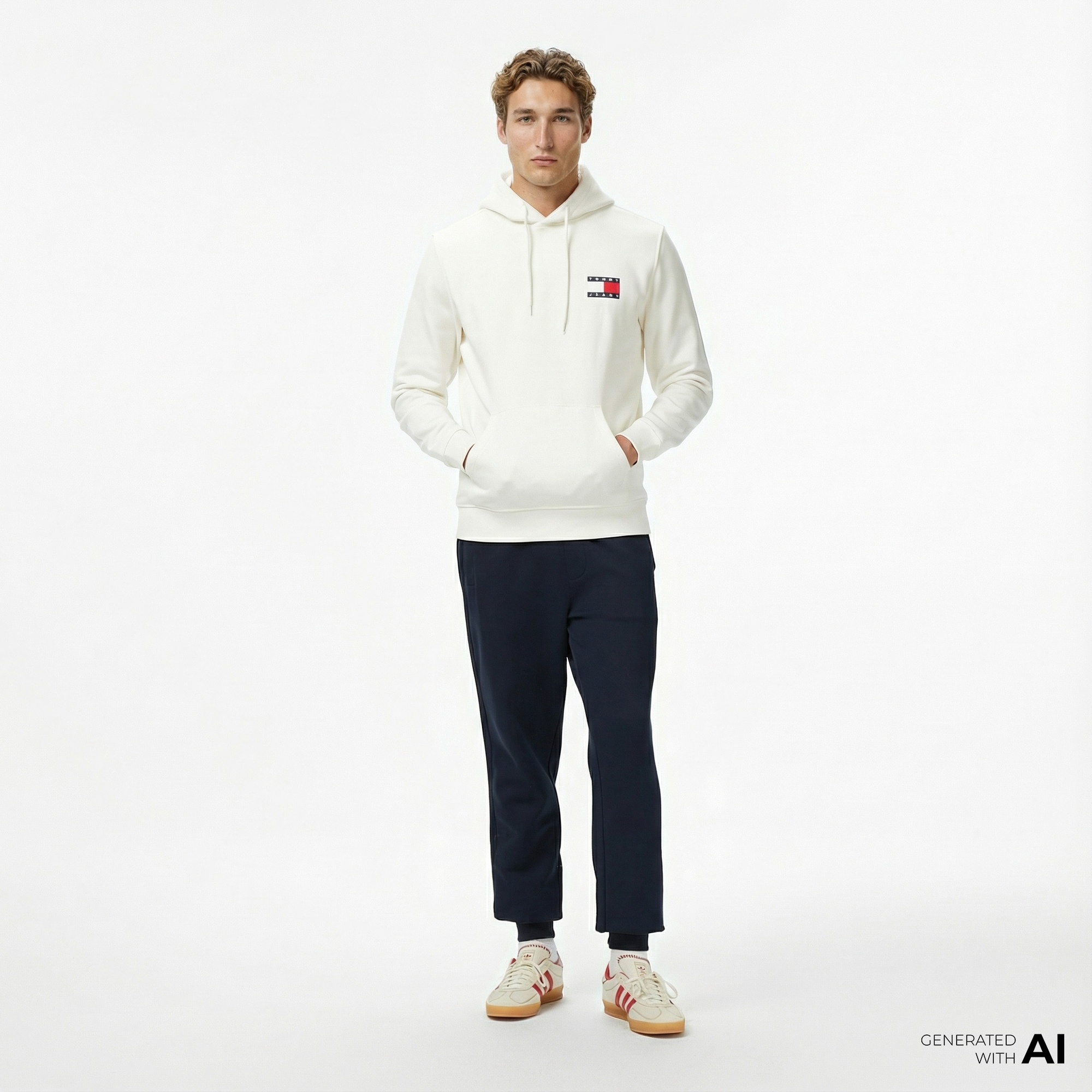 Tommy Hilfiger Mix Media İntechno Erkek Lacivert Eşofman Altı