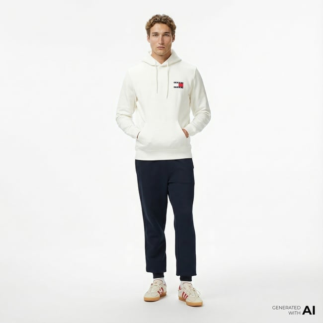  Tommy Hilfiger Mix Media İntechno Erkek Lacivert Eşofman Altı