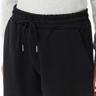  Calvin Klein Premium Terry Emblem Relaxed Jogger Kadın Siyah Eşofman Altı
