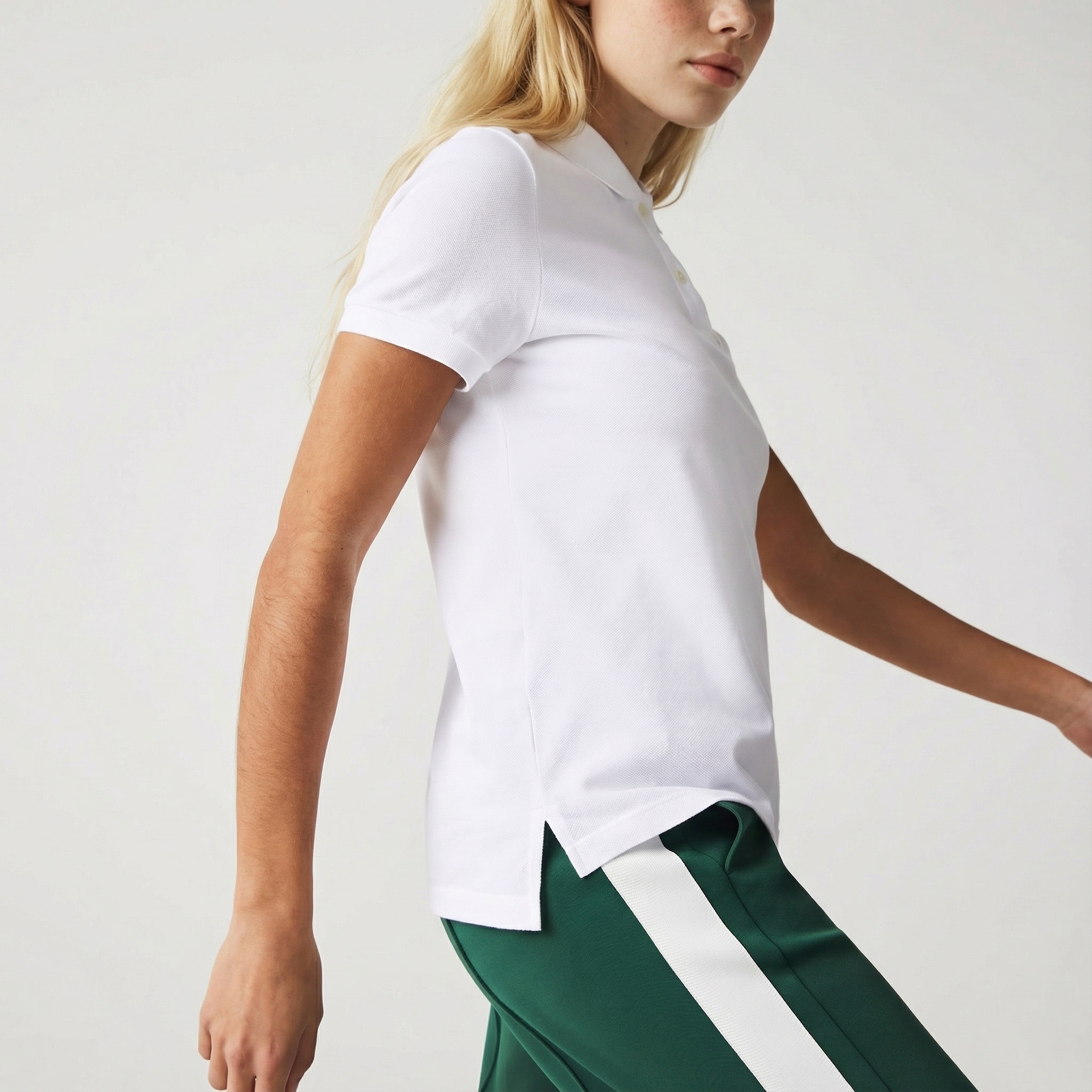 Lacoste Kadın Regular Fit Beyaz Polo