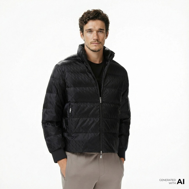  Armani Exchange Erkek Siyah Mont