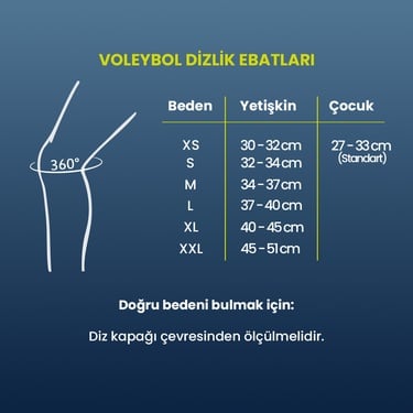  Y Streak Knee Pads Ce 2 Pk Çocuk Siyah Voleybol Dizlik N.VP.13.001.OS