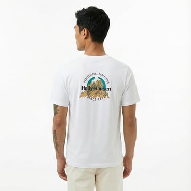  Helly Hansen Core Graphic Erkek Beyaz T-Shirt
