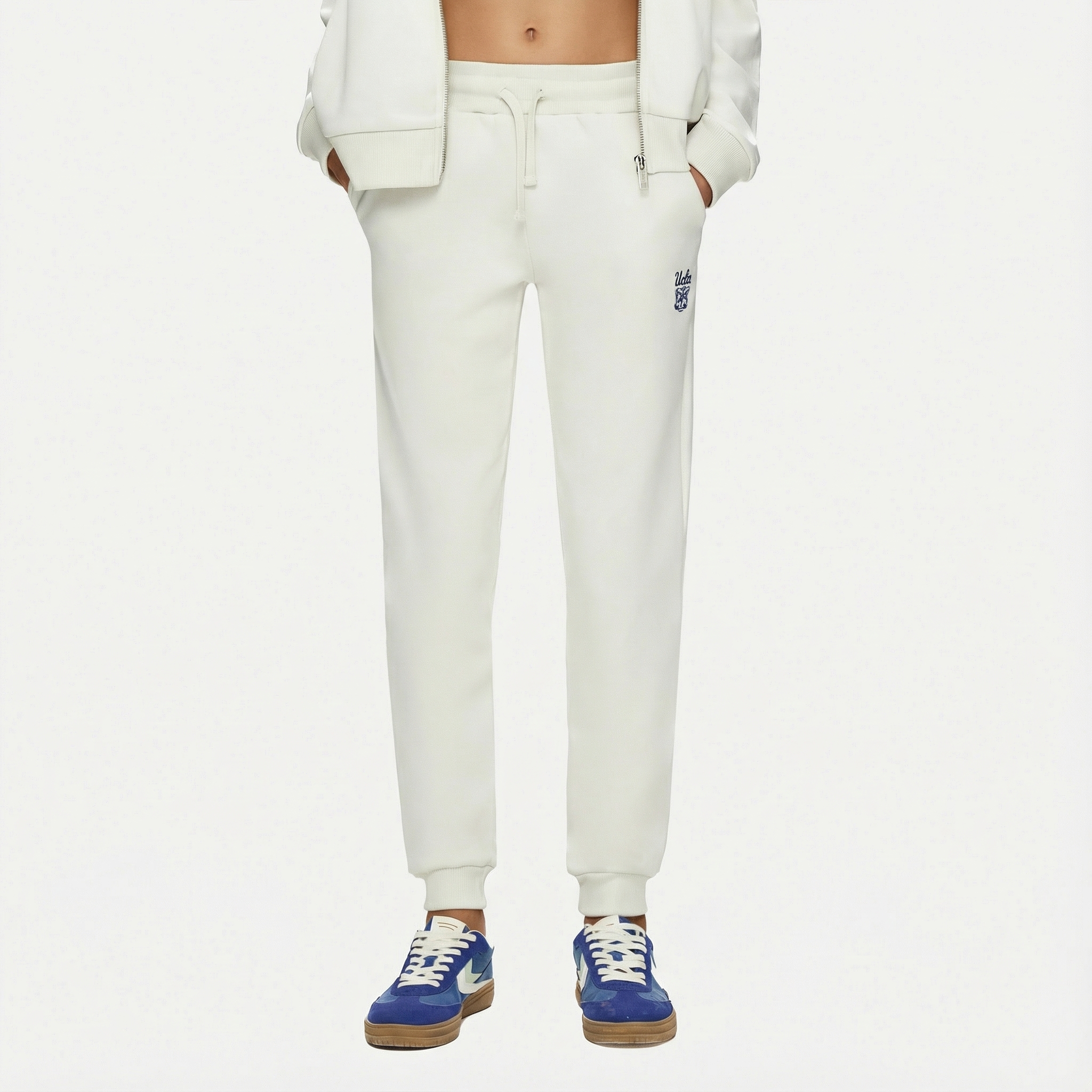  Ucla Marais Kadın Krem Rengi Eşofman Altı