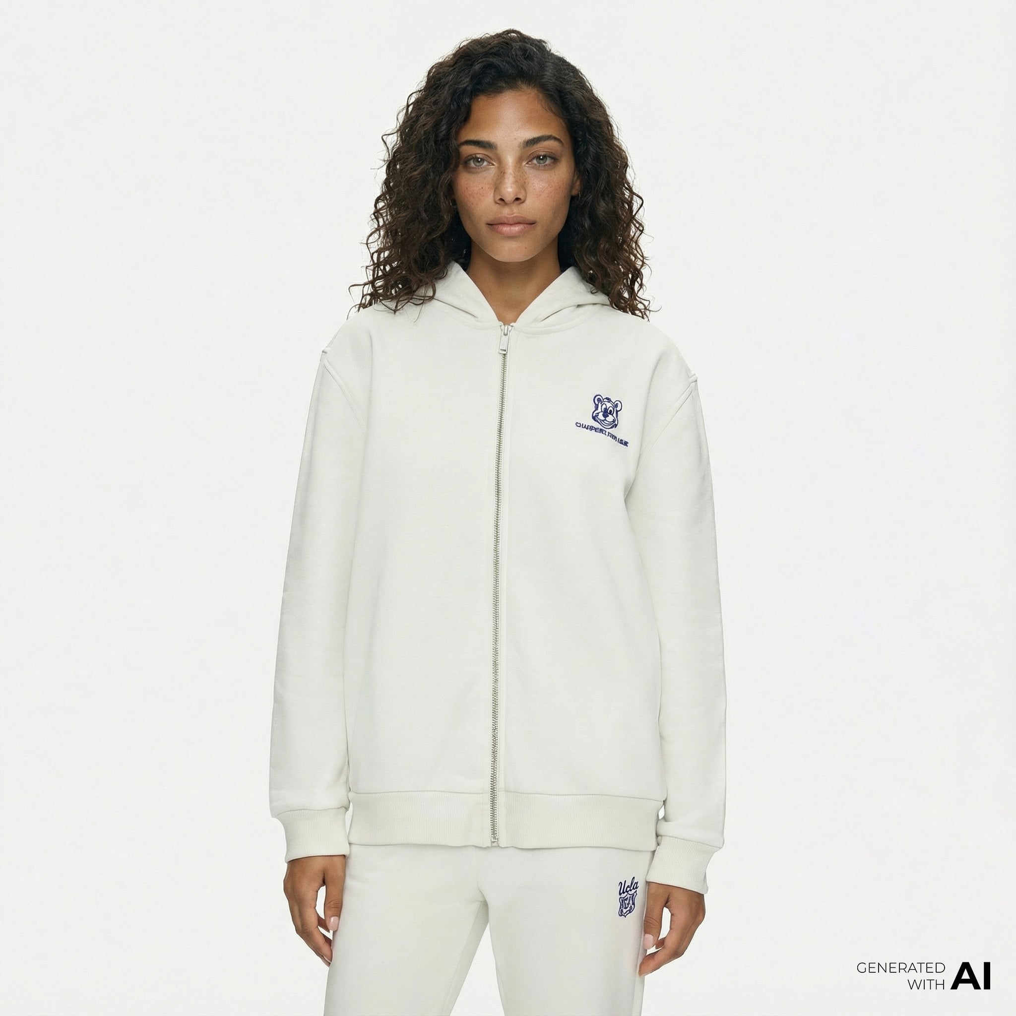  Ucla Esther Kadın Krem Rengi Sweatshirt