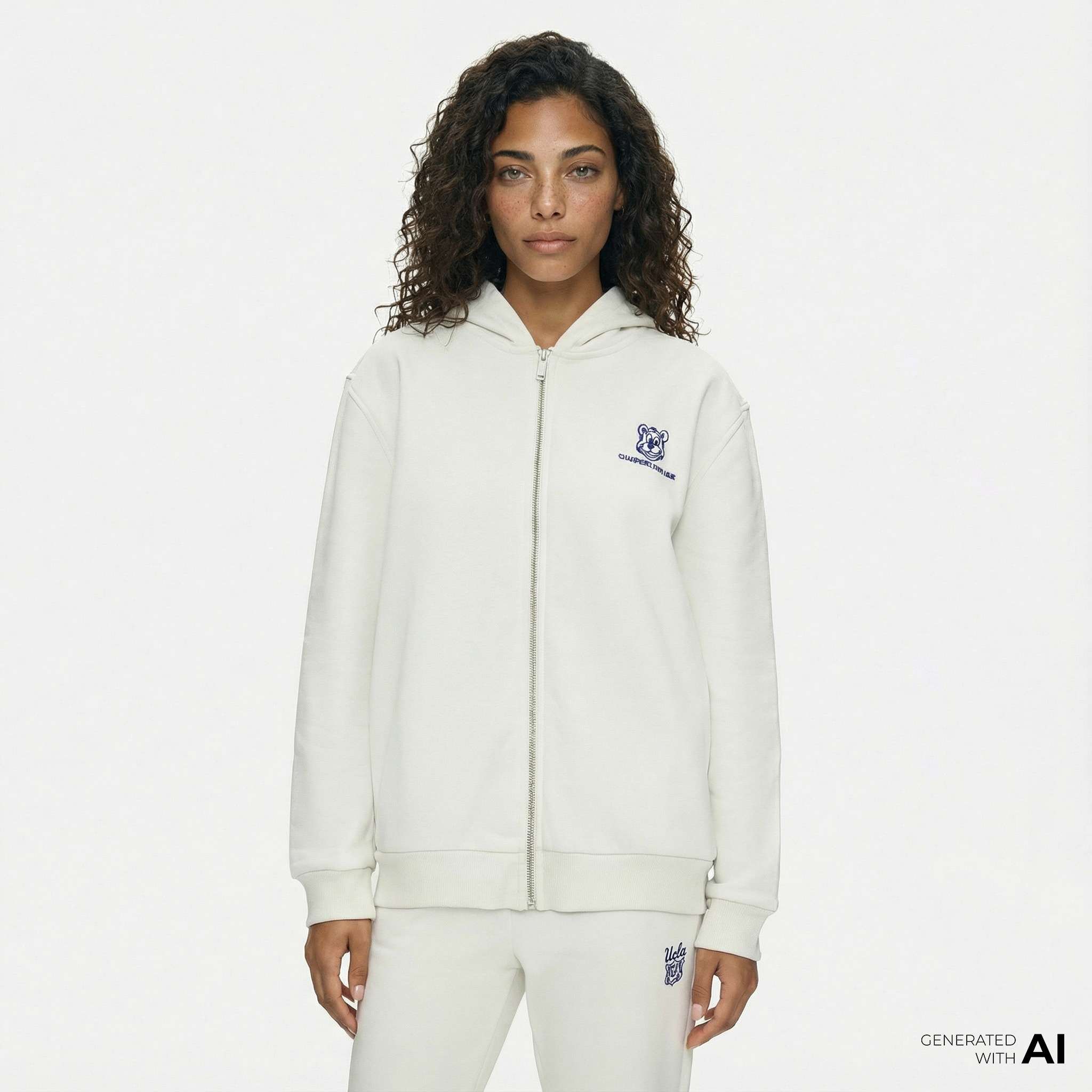  Ucla Esther Kadın Krem Rengi Sweatshirt