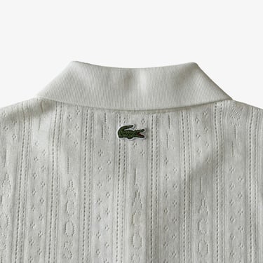  Lacoste L.12.D Kadın Slim Fit Beyaz Polo