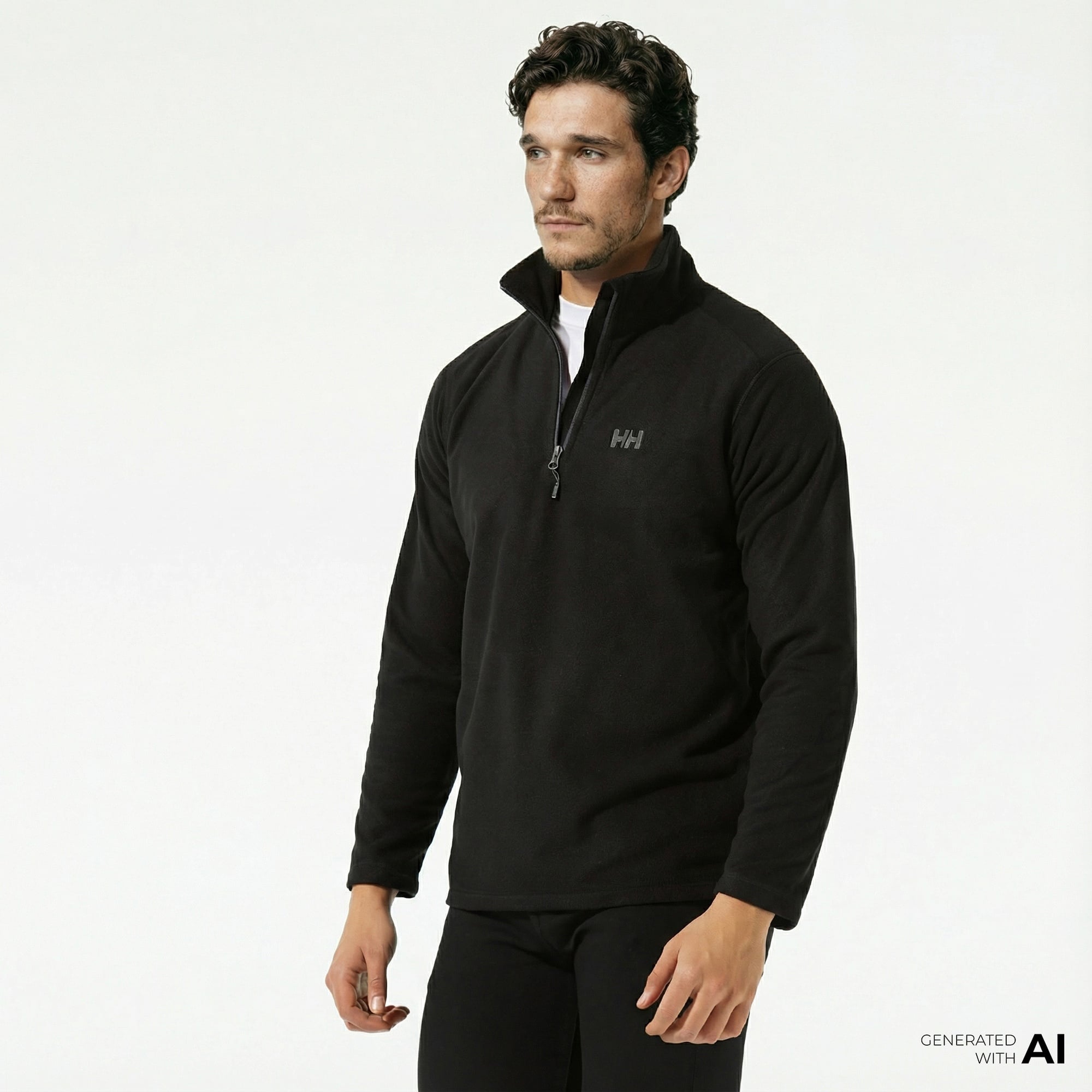 Helly Hansen HH Mount Fleece Erkek Siyah Polar Sweatshirt
