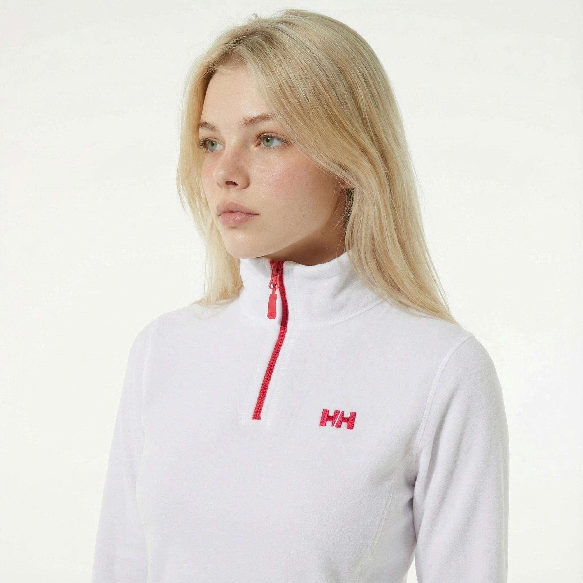 Helly Hansen Slop Fleece Kadın Beyaz Polar Sweatshirt