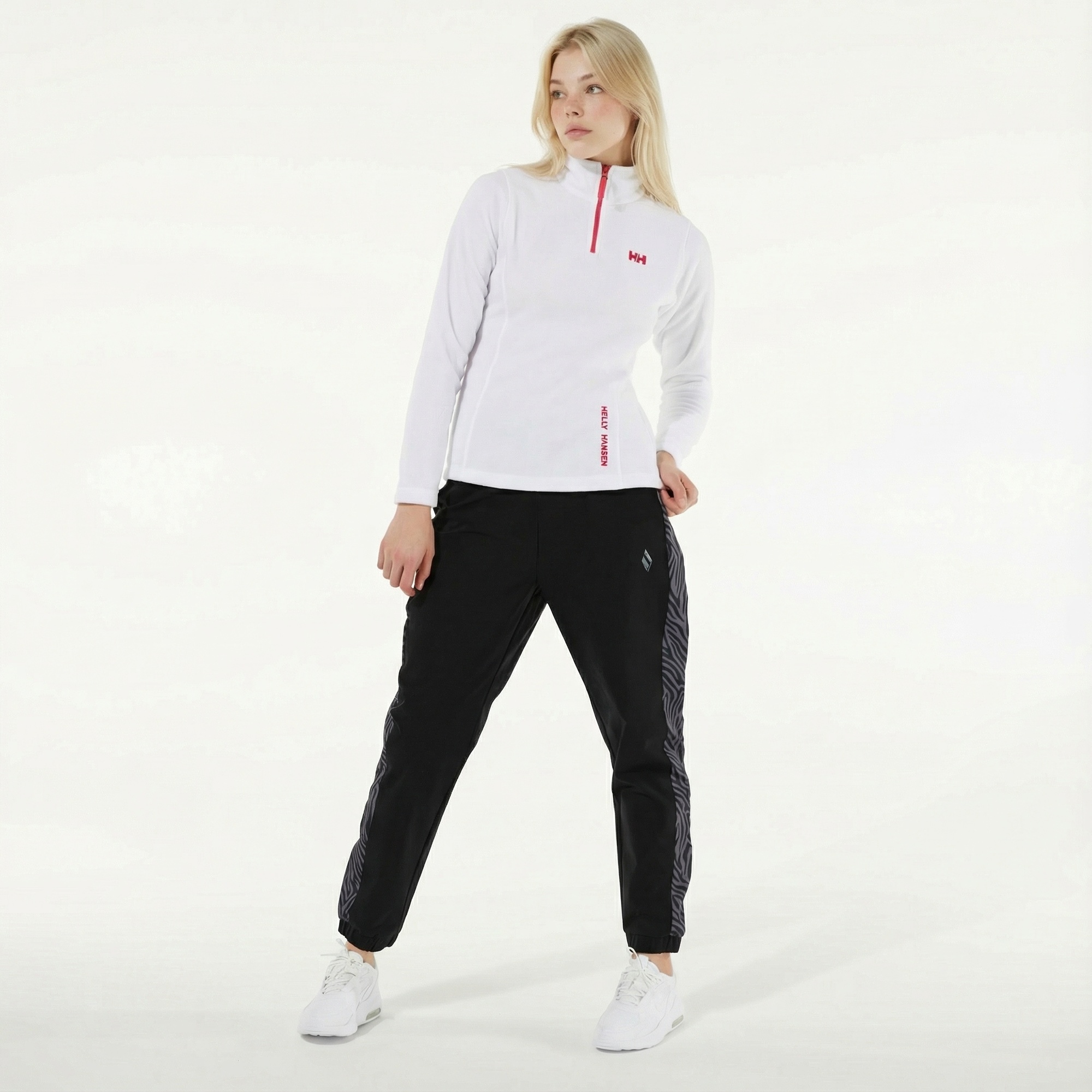 Helly Hansen Slop Fleece Kadın Beyaz Polar Sweatshirt