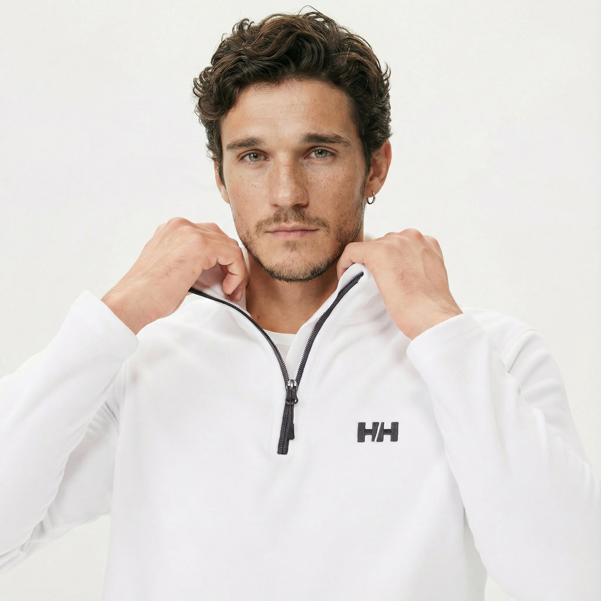 Helly Hansen Mount Polar Erkek Beyaz Sweatshirt