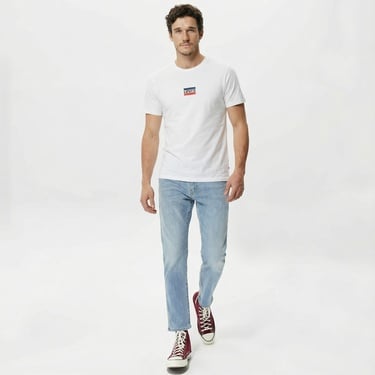  Levi's Graphic Crewneck Erkek Beyaz T-Shirt