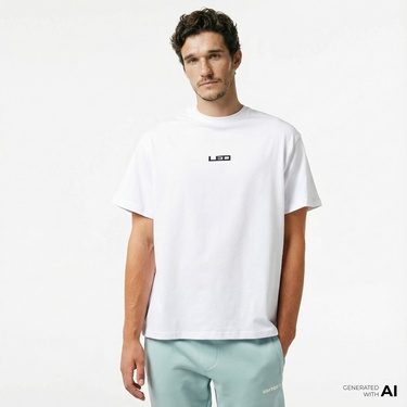  Leo Lunatic Service Erkek Beyaz T-Shirt