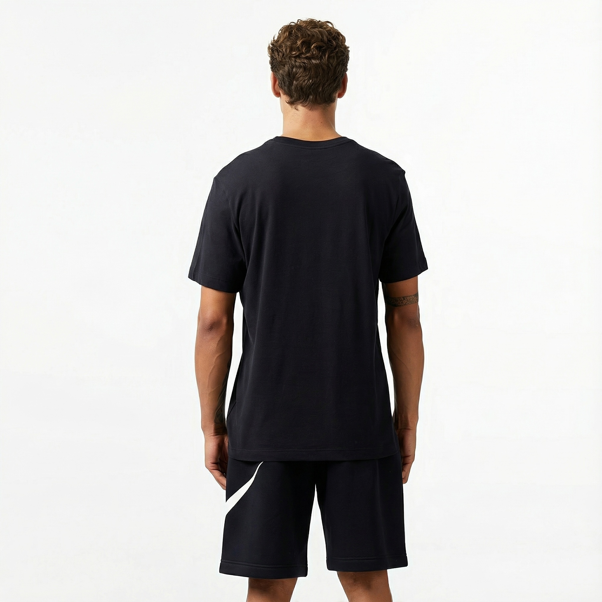 Nike Dri-Fit Crew Solid Erkek Siyah T-Shirt