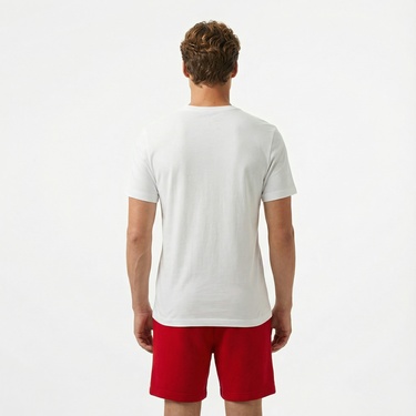  Nike Sporstwear Verbiage Erkek Beyaz T-Shirt