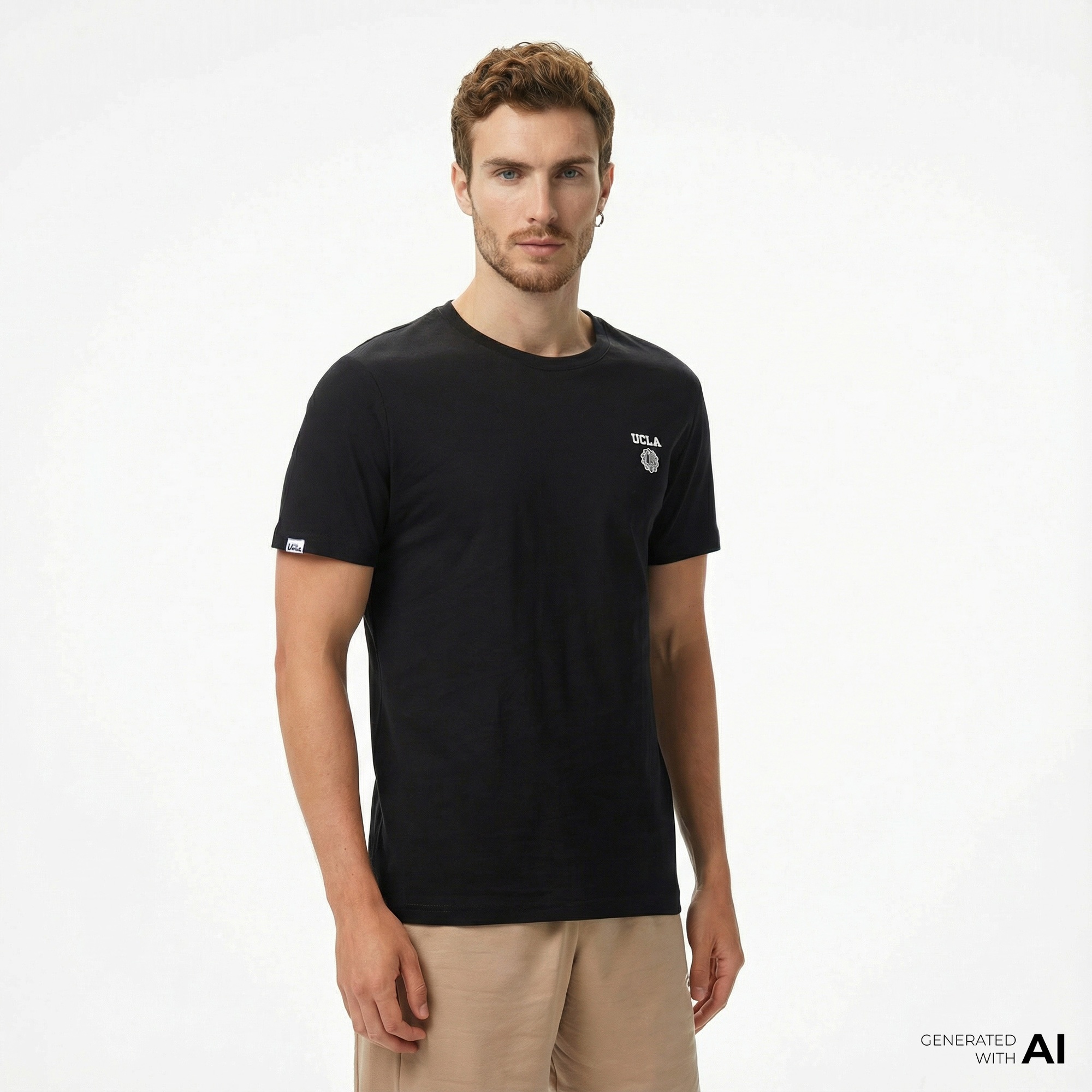 Ucla Bass Erkek Siyah T-Shirt