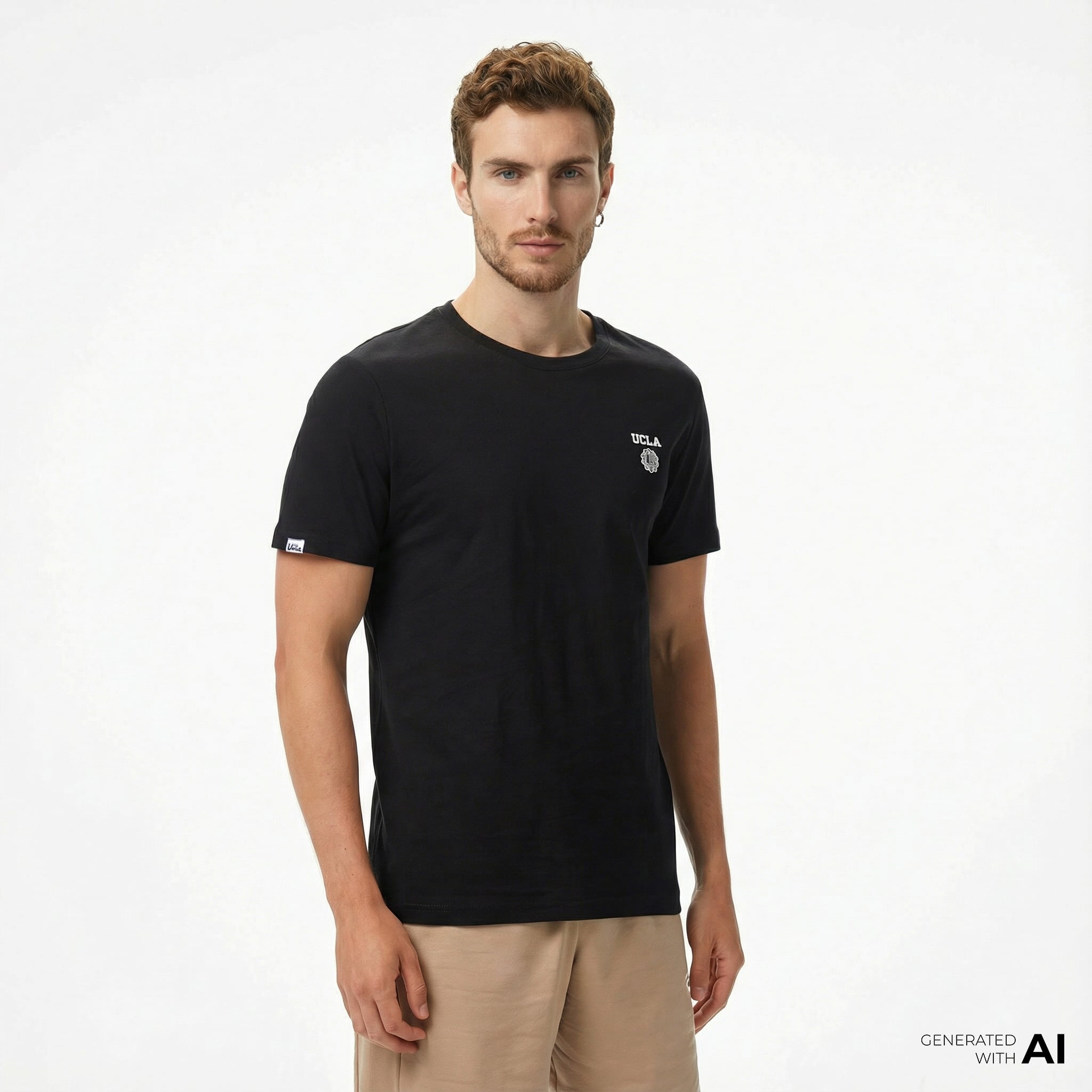  Ucla Bass Erkek Siyah T-Shirt