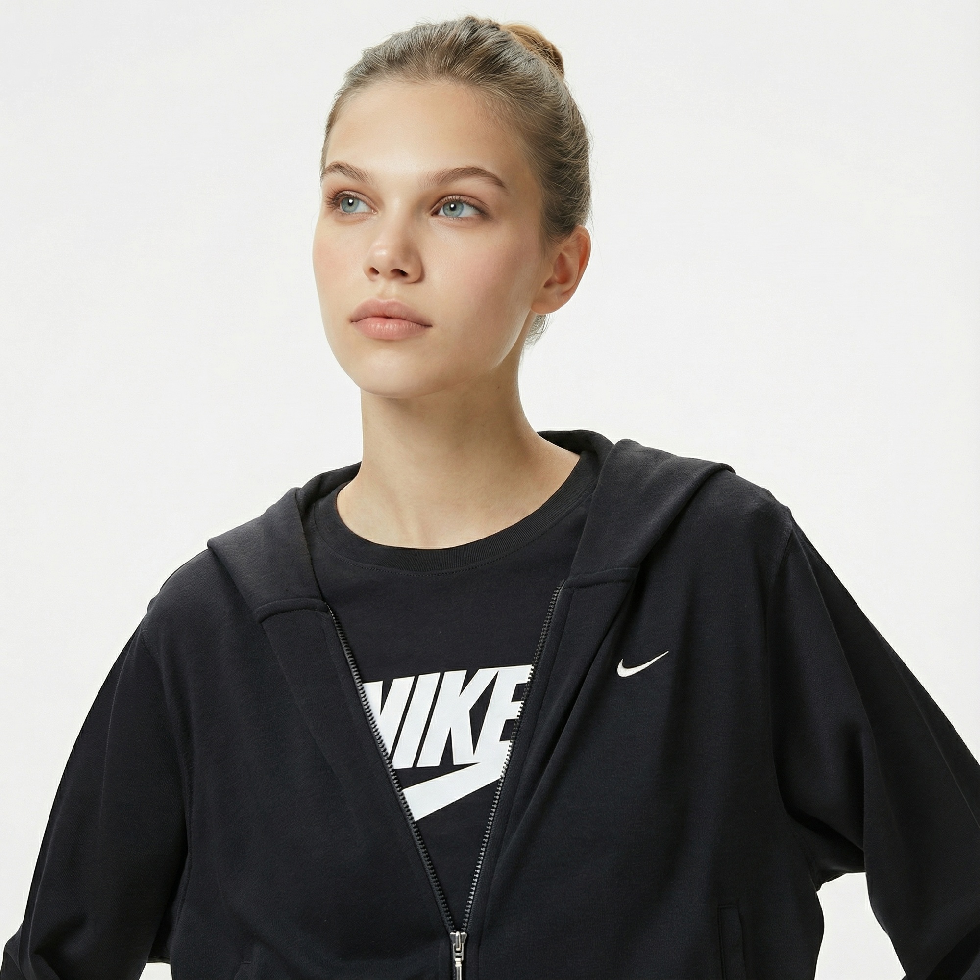 Nike Sportswear Chill Terry Kadın Siyah Eşofman Üstü