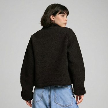  Puma Classics Winterized Half-Zip Kadın Siyah Sweatshirt