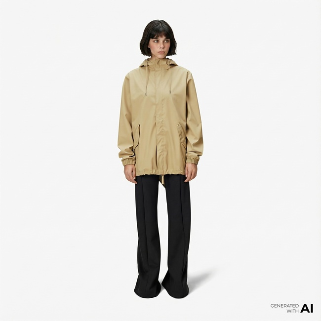  Rains Fishtail Kadın Bej Ceket